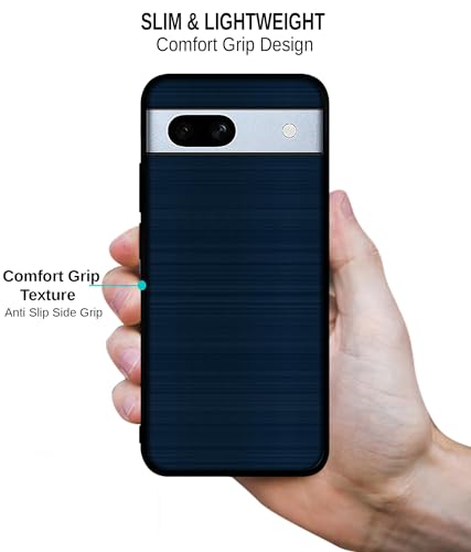 Image of Blue Line Design Premium 2D Printed Metal Back Case Cover for Google Pixel 7A 5G