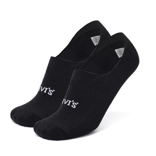 Image of Levi's Men's Cotton Stretch No Show Anti Slip Grip Socks (Pack of 3)
