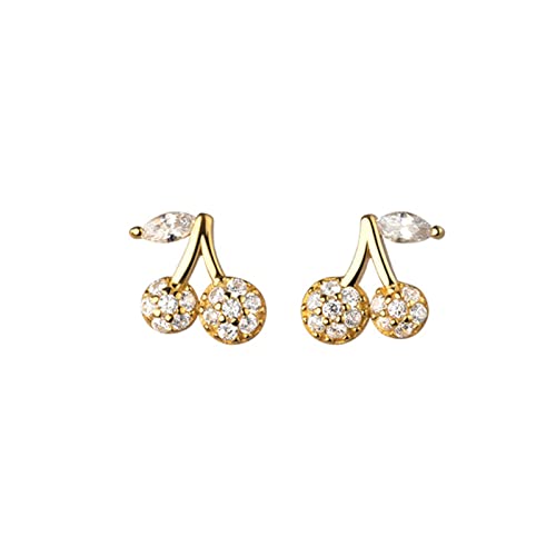 Boucles d'oreilles cerises en zircone le cadeau idéal haut de gamme pour femme unique