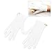 Drfeify 2pcs White Billiard Referee Gloves, Professional Competition Referee Uniform Gloves with Snap Cuff Polyester Cotton