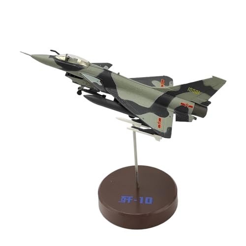J-10 fighter jet miniatura de aleación militar para escritorio