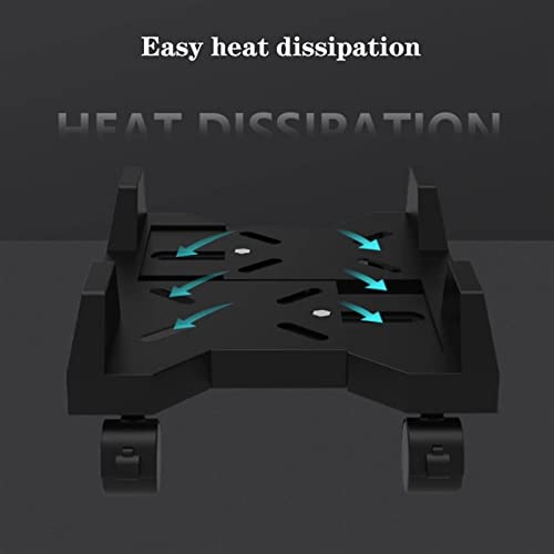 Soporte móvil para CPU, base con ruedas para torre de PC de escritorio, ajustable para la mayoría de cajas de PC gaming (Negro) miniatura 4