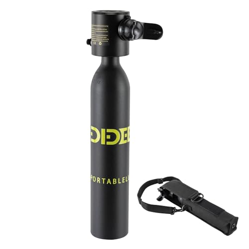 YIYIONCE Scuba Tank 0.5L Mini Scuba Tank Reusable Diving Tank for 5-10 Minutes Underwater Device Scuba Cylinder Deepest 33FT Dive Portable Lungs Scuba Diving Gear for Underwater Active | US Stock