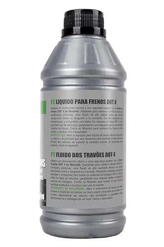 Miniatura 2 de Motorkit Líquido Fluido De Frenos Dot 4 500 Ml. Rendimiento Superior En Condiciones Extremas. Protección Contra El Desgaste Y Corrosión.