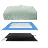Ideen mit Herz | Heizmatte für Epoxidharz | Epoxid Zubehör | inkl. Silikonmatte, Gießform und Isolierabdeckung | 3 Heizstufen | mit Timer-Funktion
