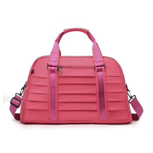 Bolsa Esportiva Feminina para Academia, Mala de Viagem com Alça Transversal,Bolsa para Treino com Compartimento para Tênis, Mala Impermeável para Notebook - Linha Premium Occhioro (Rosa Choque)