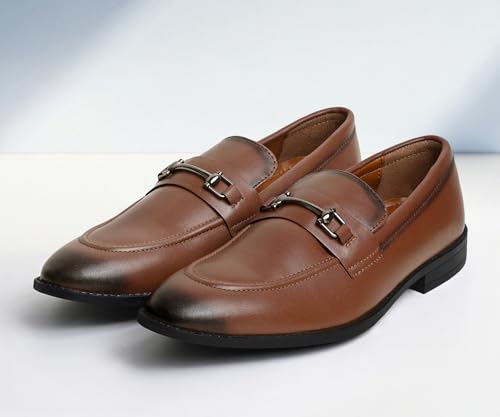 Image of LOUIS STITCH Men's Shoes Slipon Style Comfortable Moccasins with Buckle for Men - RGMCAB