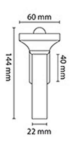 Hella Marine 18717827 Euroled 75 3 Round Spring Mount Down Light - Warm White Led - White Plastic Rim - 12v