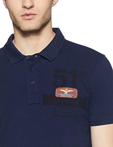 Image of Spykar Men's Printed Slim Fit T-Shirt