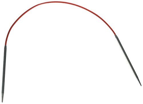 Chiaogoo Stainless Steel Regular Red Circular Knitting Needles: US Size 1 9-Inch Cable (Metric Size 2.25 23cm Cable)