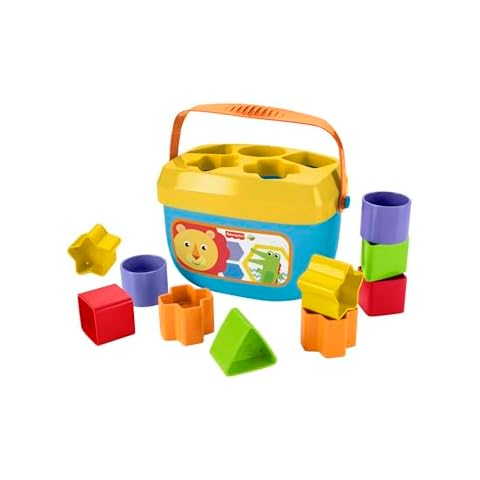 Fisher-Price Stacking Toy Baby's First Blocks Set of 10 Shapes for Sorting Play for Infants Ages 6+ Months Cover