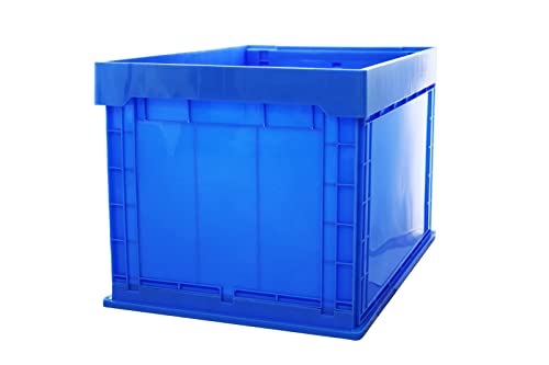 PAIDE P Cajas de Almacenamiento Plástico Plegable Norma Europea. Contenedor Apilable Adaptable a Pallet o Cadena de Producción. Caja Plástico Almacenaje con Pared Nervada. (60x40x40)