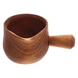 pichet a cidre en bois Style japonais : le design simple et élégant de ce pichet en bois apporte une touche de sophistication à votre décoration de cuisine. distributeur de sauces, pichet à lait en bois