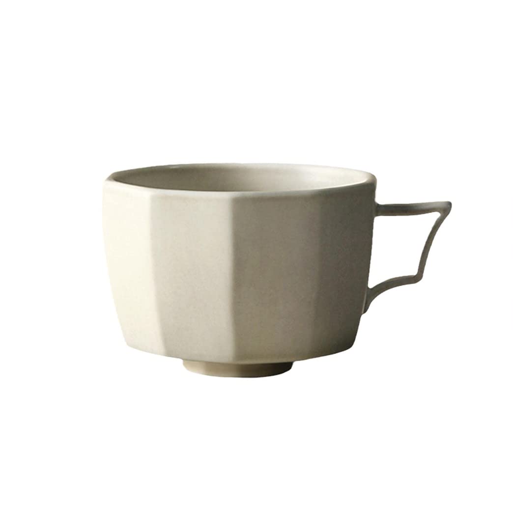 Nowoczesny kubek do kawy z porcelany kostnej, duży ceramiczny kubek do herbaty zarówno gorący, jak i zimny napój szeroka podstawa filiżanka do kawy do biura i domu, nadaje się do kuchenki mikrofalowej i zmywarki, kubki prezent biały-B