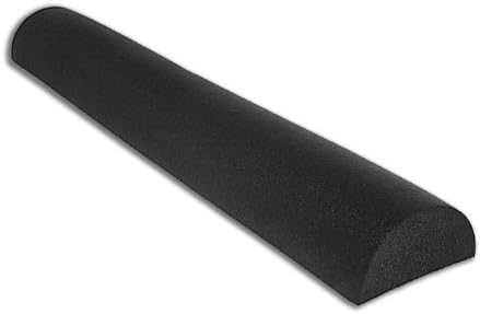 Fitness Force Foam Roller Half Round Firm 6" X 36" Black