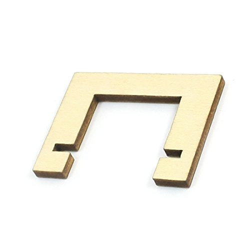 Aexit 5mm x Electrical equipment 3mm Notch 40mm x 30mm x 3mm Wooden Mount for RC Model Steering Engine