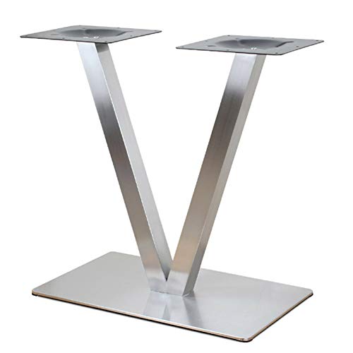 Kangten Estructura de 70 cm Con Doble Pie de Acero Inoxidable - Base para Mesa de Bistró Gourmet (Sin Tablero)