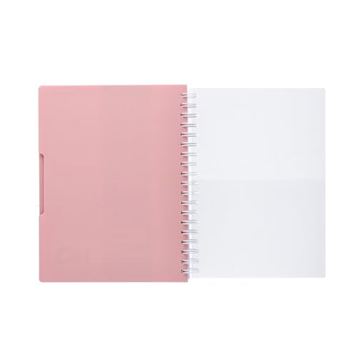 Image of Navneet HQ | Five Subject Spiral Wiro Bound Notebook |17.6x25 cm |Single Line |300 Pages |Salmon Pink (27048) (Pack of 2)
