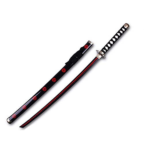 yunyun Simulation Katana en Bois,Sabre en Bois Accessoires, 100cm Forgé À La Main Katana,hautement Restauré, Adapté Aux Amateurs D'animation Ou Aux Cadeaux Cover