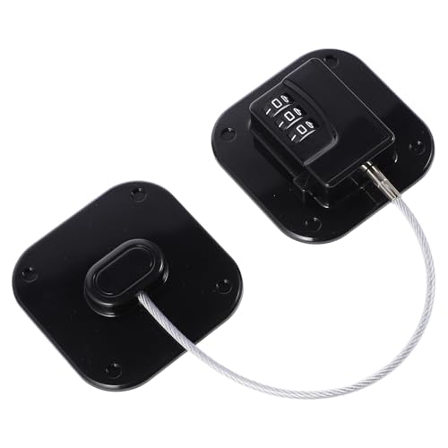 ledmomo 冷蔵庫ロック デジタルパスワード式 取り付け簡単 粘着プ キャビネット引き出し用 ロック ブラック