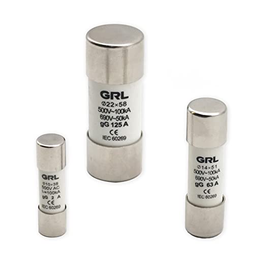 Fusibles céramiques RO15 RT18-32 gG 10x38mm AC 500V pour la protection électrique domestique