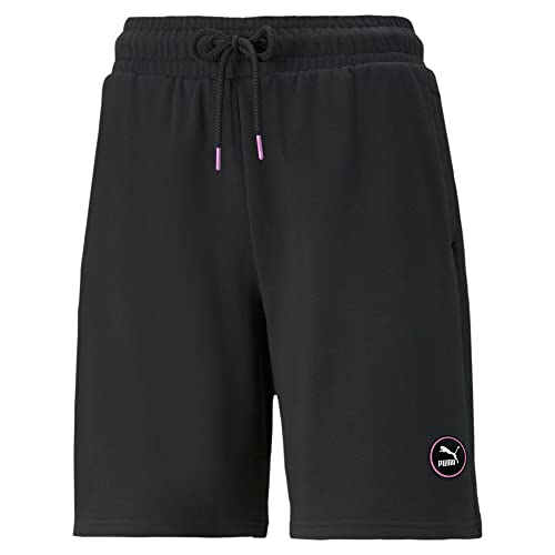 PUMA Short Longline Femme SWxP High Coupe Ample Noir Taille S Décontracté