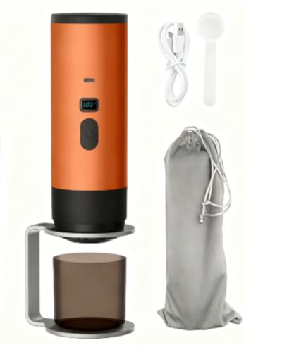 HOTGEEJP�|�[�^�u���G�X�v���b�\�}�V���������M USB �[�d���R���p�N�g�J�v�Z���R�[�q�[���[�J�[�ԃL�����v���s�p�������o�J�v�Z���R�[�q�[���[�J�[ (�I�����W�F,�n�C�G���h�\���i�X�^���h�ƃx���x�b�g�o�b�O�t���j)