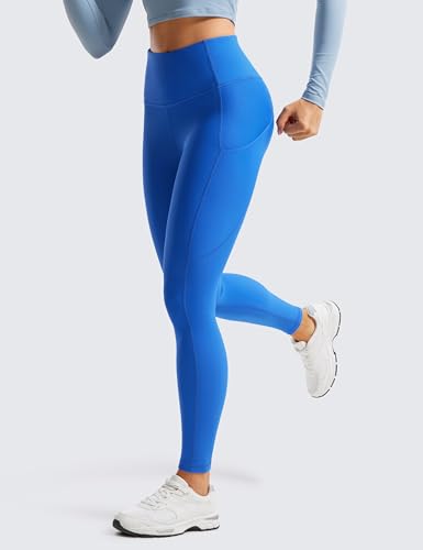 Image of CRZ YOGA Fleece Thermal Leggings Pockets 28'' | Casual, Full Length, Winter, Warm, for Women