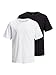 Produktbild JACK&JONES JUNIOR Jungen Jjeorganic Basic Tee O-hals 2pk Jnr T Shirt, White/Pack:pack W. Black, 164 EU