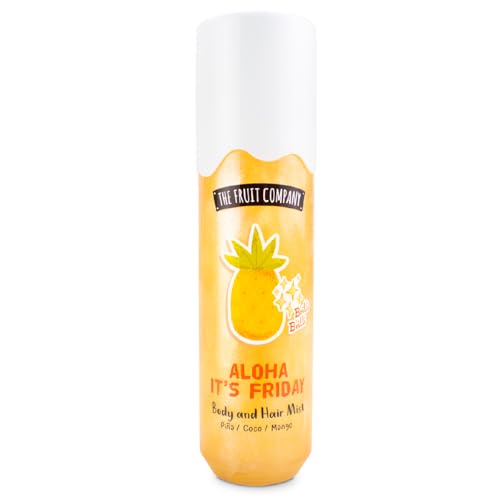 The Fruit Company Hair & Body Mist 200ml | Aroma Piña, Coco, Mango | Aloha It’s Friday – Hidrata y Refresca tu Cuerpo y Cabello.