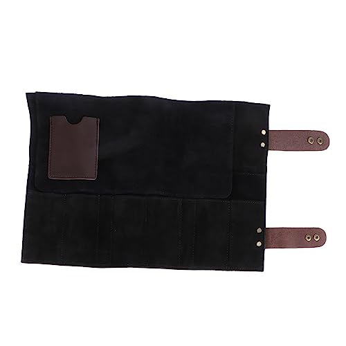 Didiseaon 12 Scissors Holder Hairdressing Tool Bag Barber Shear Pouch Comb Storage Cattlehide for Salon