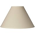 Antique White Linen Chimney Shade - 6x17x11 (Spider) - Brentwood