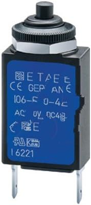 E-T-A Circuit Protection and Control 106-M2-P10-3.5A, Circuit Breaker; Therm; Push; Cur-Rtg 3.5A; Panel; 1 Pole; Vol-Rtg 240/48Vac/Vdc