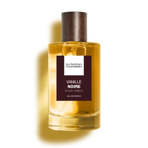 Les Senteurs Gourmandes - Vanille Noire - Eau de Parfum Femme 100ml - Notes Bergamote Poivre Rose Cèdre et Vanille - 88% d’Origine Naturelle- Made in France
