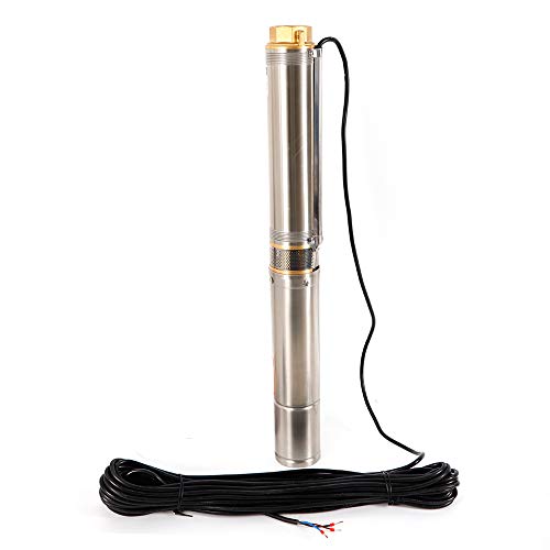 SHIOUCY 4-Inch Deep Well Pump 4000 L/h Water Pump 100 Mpa 1.1 kW