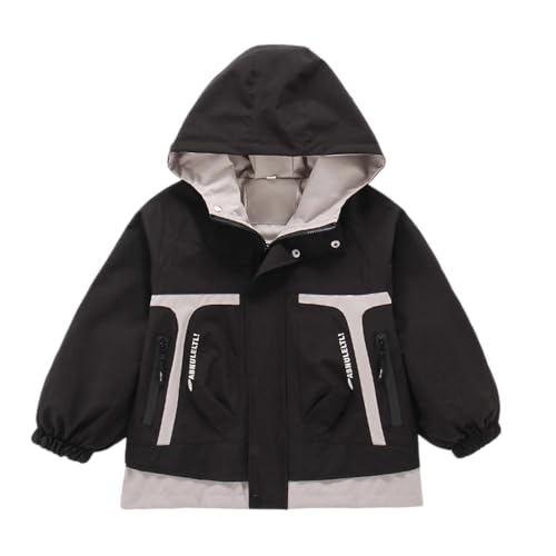 Veste coupe-vent légère garçon pour le printemps et l'automne avec poches