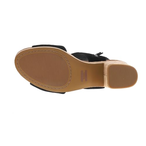 Image of TOMS Womens Majorca Block Casual Sandals Casual High Heel 3 inch & Up - Black - Size 9 B
