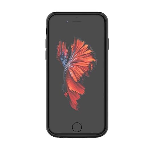Becho Nyaste laddningsfodralet för iPhone 6/6s/7/8 uppladdningsbart utökat batterifodral 4 000 mAh bärbart batteripaket powerbank laddningsfodral för iPhone 6/6s/7/8 (4,7 tum) svart