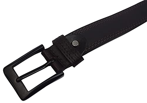 Men's Genuine Buff Leather Casual & Dress Belt Heavy Duty Belts for Men Also for Big & Tall3