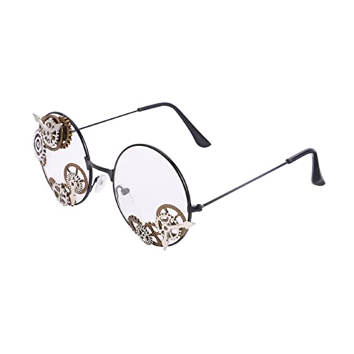 FOMIYES 1Pc Vintage Gothic Style Glasses Retro Steampunk Cosplay Photo Props for Parties and Performances Unique Costume Accessories
