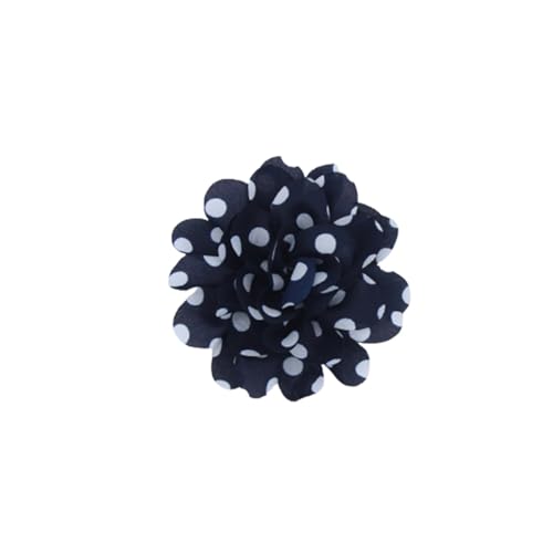 Image of Flower Hair Clip and Brooch Pin Double Color Spot Flower Broochs Lapel Pins Dainty Elegant Camellia Brooch Pin Handmade Petals DIY Clothing Shoes Hats Accessories Wedding Party Dance Banquet Dress Suit Ceremony Jewelry Accessories for Women