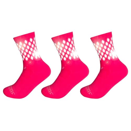 Reflective Socks - High Visibility Sports Socks Cushioned, Biomotion Safety Gear for Outdoor Athletes