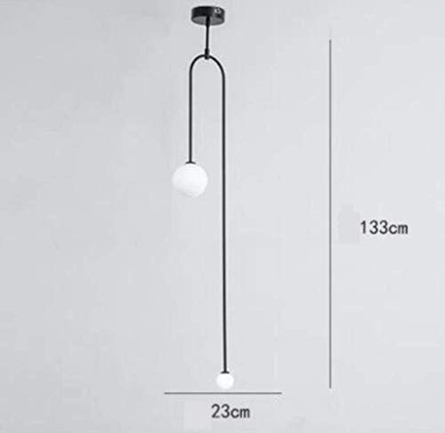Preisvergleich Produktbild Kronleuchter Pendelleuchte Industrielampe Hängelampe für Wohnzimmer Schlafzimmer Küche Esszimmer Zubehör Pendelleuchte Industrielle Skandinavische Lampe Schwarz Kaltweiß B