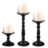 Métal noir mat de qualité supérieure : fabriqué à partir de métal robuste avec un revêtement galvanisé noir mat sophistiqué pour une meilleure résistance à la corrosion et un attrait vintage intemporel. La galvanoplastie haut de gamme garantit une couleur durable du bougeoir rustique