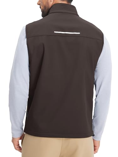 Image of M MAELREG Mens Vests Outerwear Water-Repellent Lightweight Softshell Sports Sleeveless Jacket Golf Vests for Men