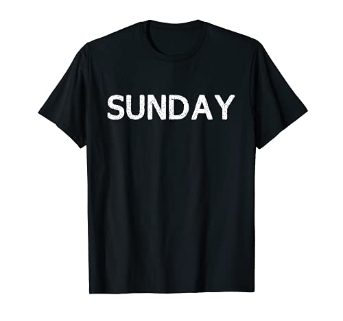 Photo de 7 jours de la semaine. Dimanche T-Shirt