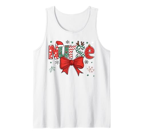 Christmas Nurse Funny Holiday Nursing Festive Healthcare Camiseta sin Mangas