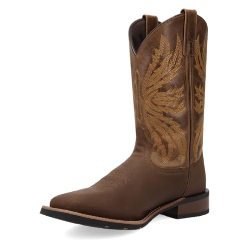 Image of Laredo Brown Chet 11 inch Pull On Leather Cowboy Boots 8022