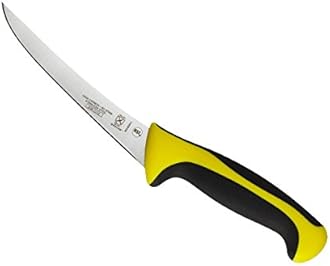 Mercer Culinary Millennia Color Handle Cutlery 6" Curved Boning Knife Yellow