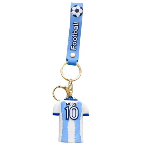 Image of Football jersey Keychain | Ronaldo key chains | messi Keychain | 3D Cute silicone key chain for bike men | soccer Keyring gifts for boys | anime key holder for bag